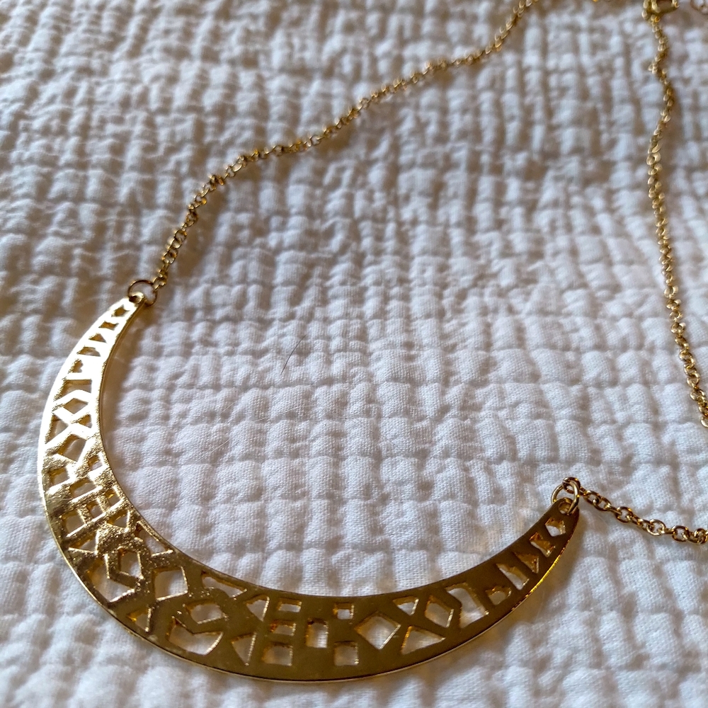 NWT gold tone adjustable necklace
